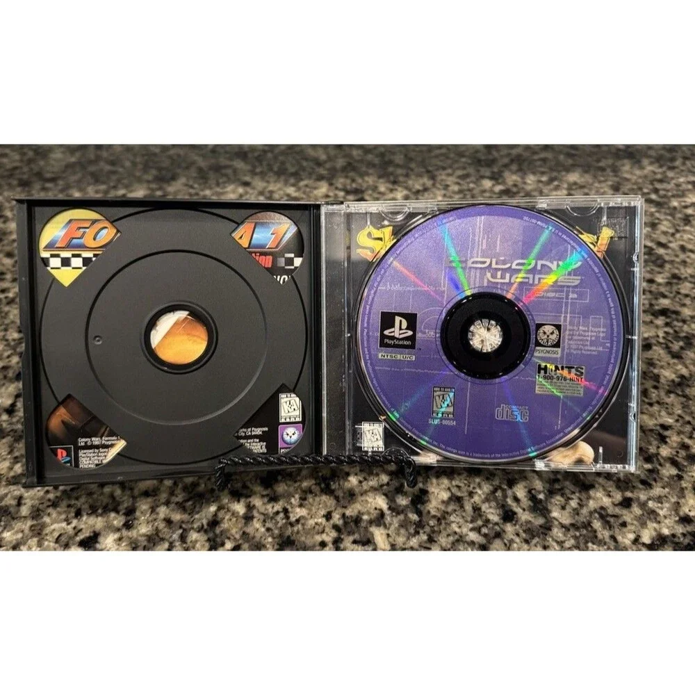Colony Wars (Sony PlayStation 1, 1997) PS1 Black Label CIB Manual Tested 2 Disc